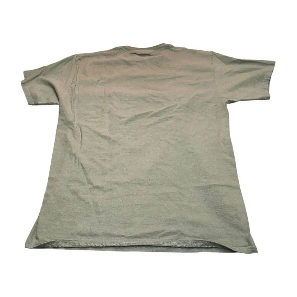 Port & Company T-Shirt Men's Medium Olive Green Cotton May be Forest be with You - Picture 2 of 7
